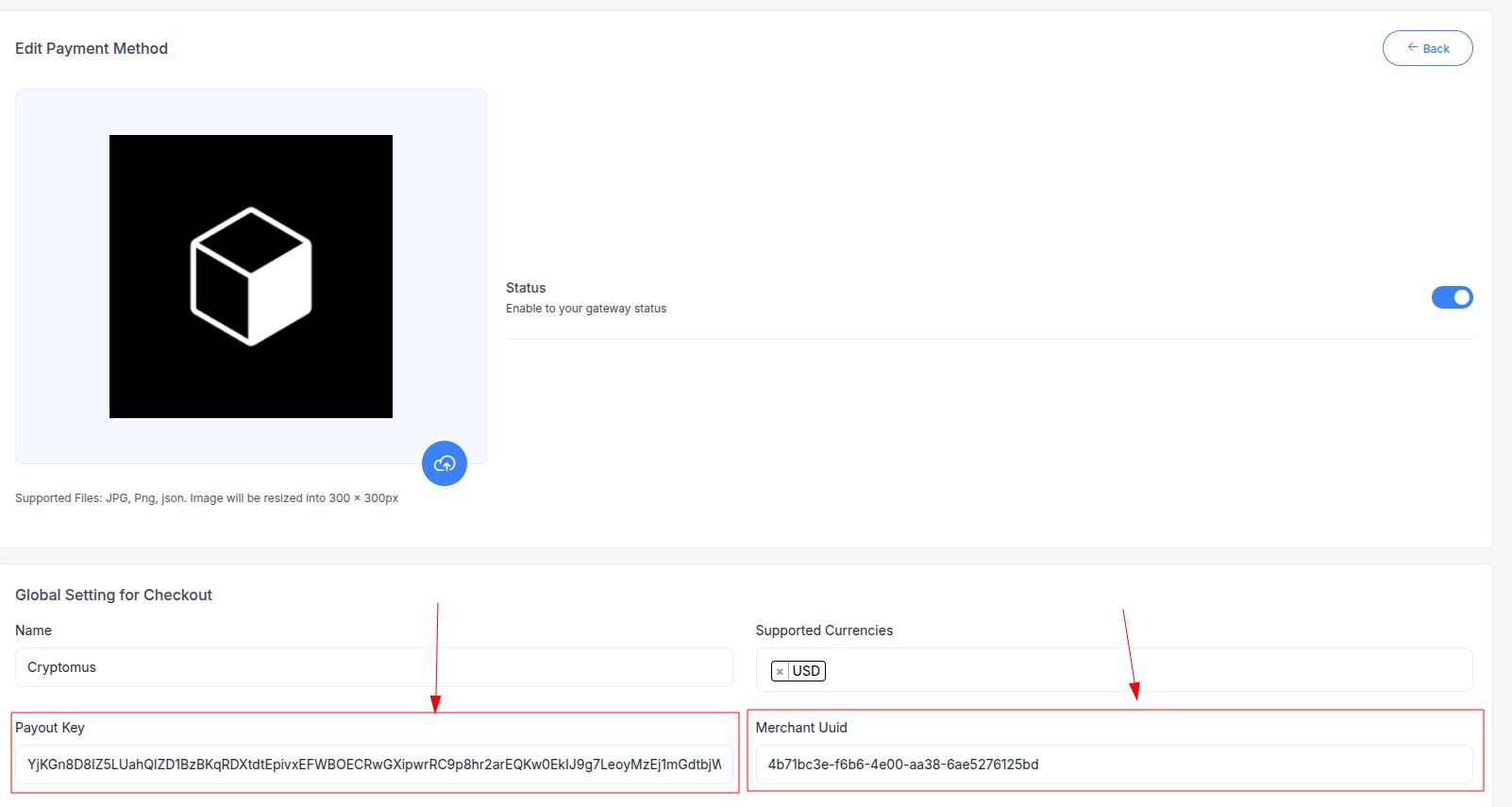 Cryptomus API Keys