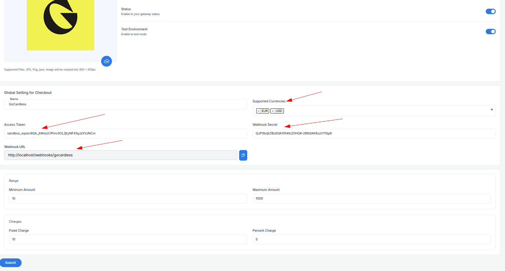 GoCardless API Keys