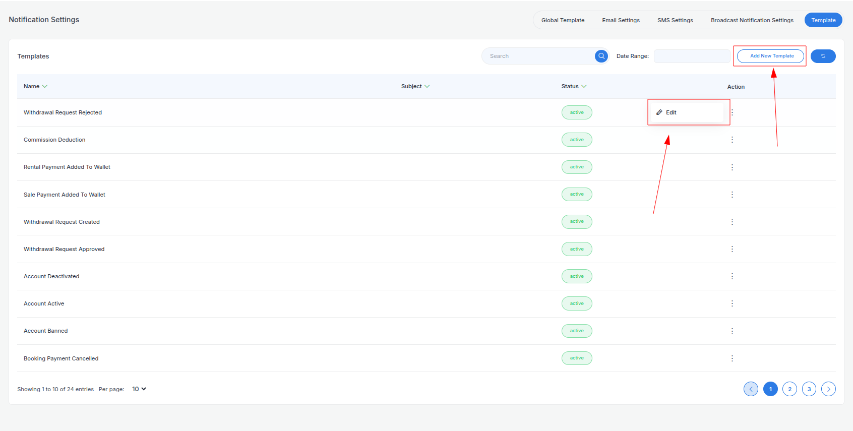 Notification Templates
