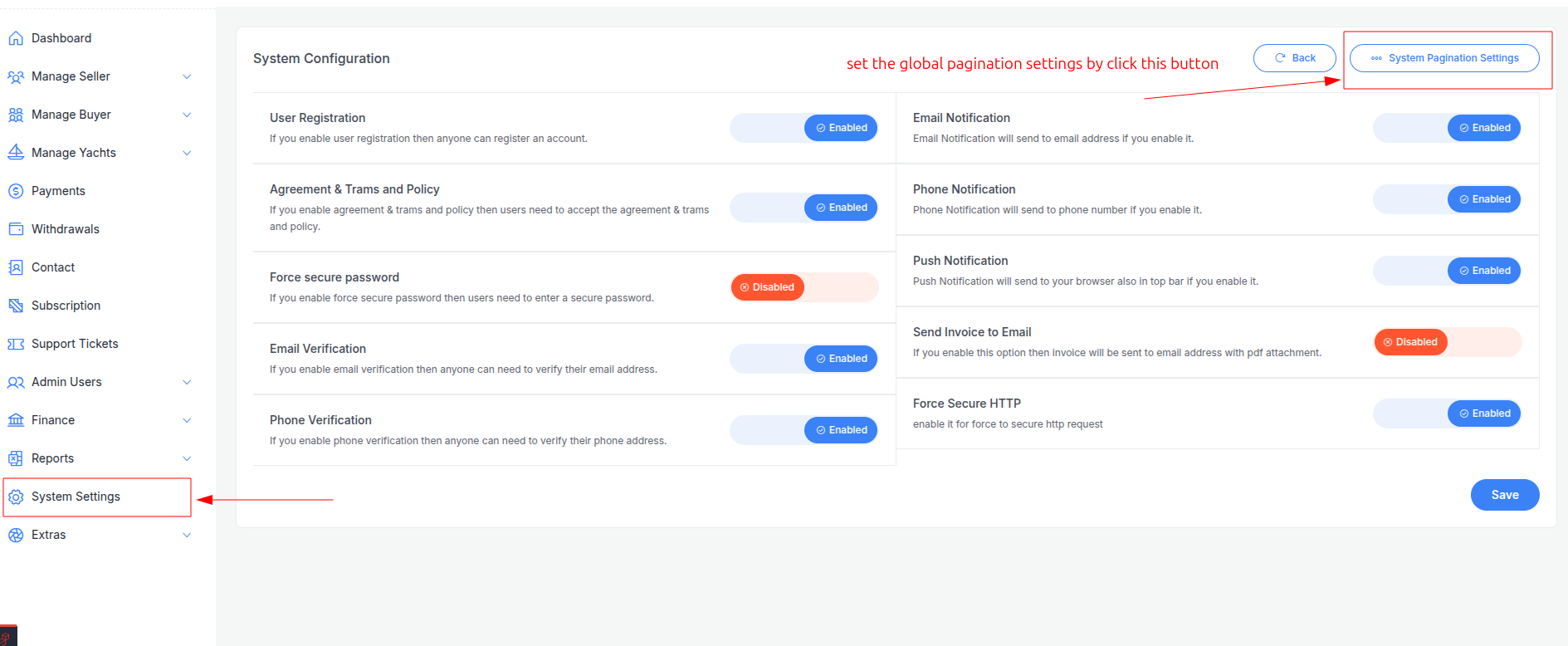 pagination
