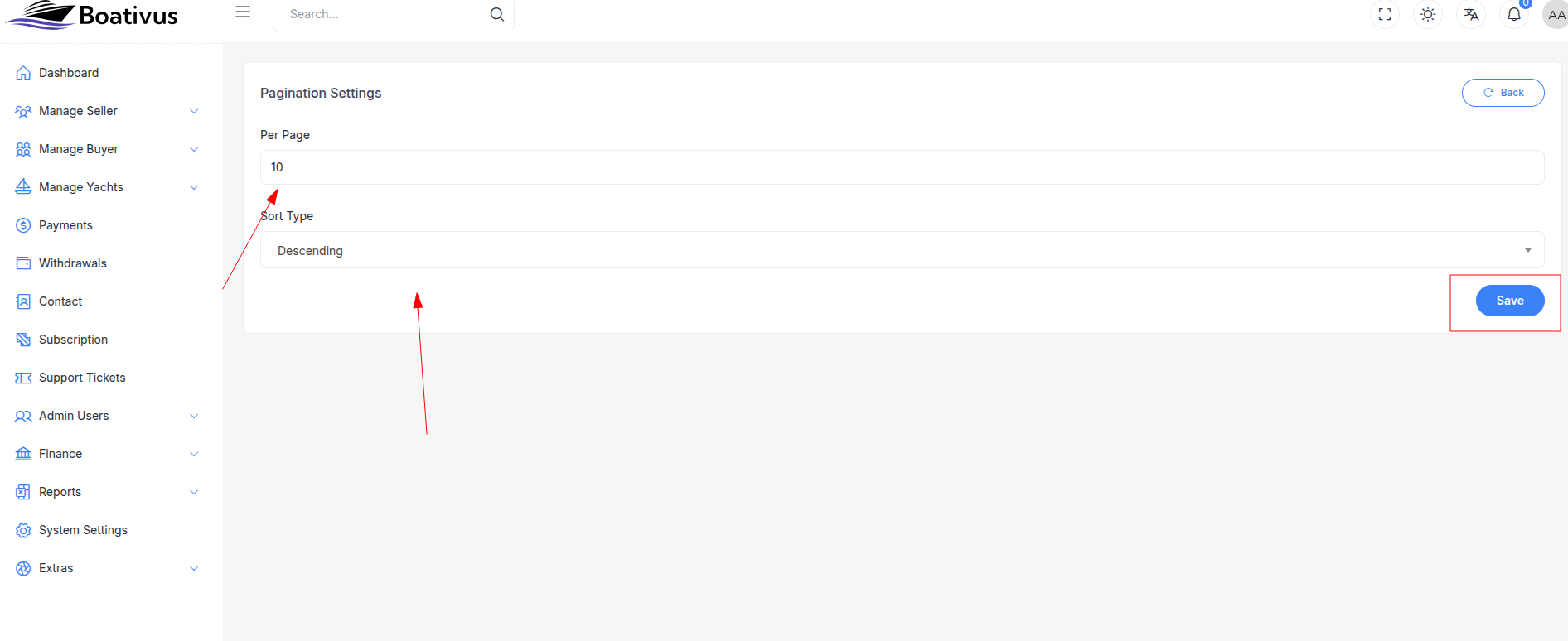 pagination